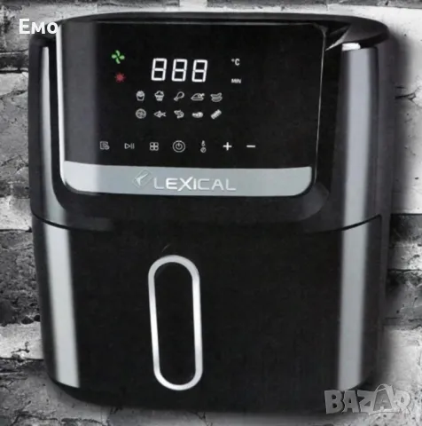 Еър фрайър с тъч скрийн - Lexical Airfryer LAF-3045 - Гаранция 24 месеца , снимка 3 - Фритюрници - 48431101