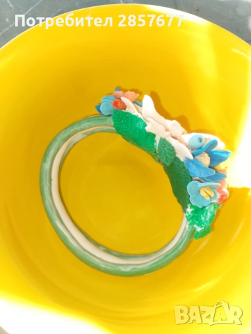 Продавам гривна от студен порцелан, снимка 4 - Гривни - 51470666