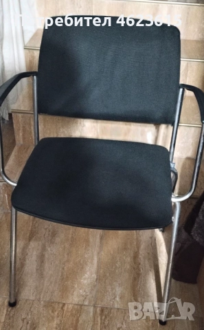 Продавам 2 бр. офис стола хромирани, снимка 2 - Столове - 52062304