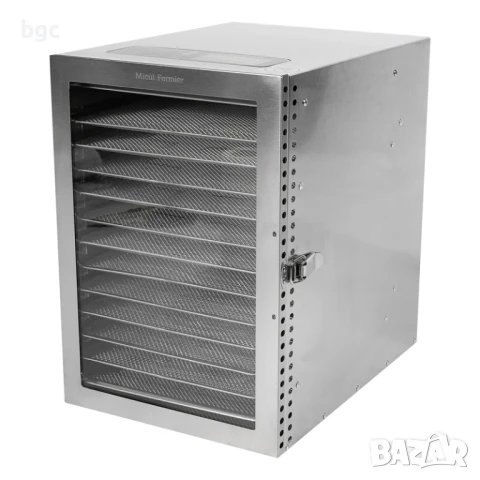НОВ Дехидратор за храна Royal Catering, Неръждаема стомана, 12 тави, 800 W, Сребрист - 24 МЕСЕЦА ГАР, снимка 2 - Други - 51175840