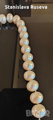 Колие с истински перли, снимка 6 - Колиета, медальони, синджири - 53937554