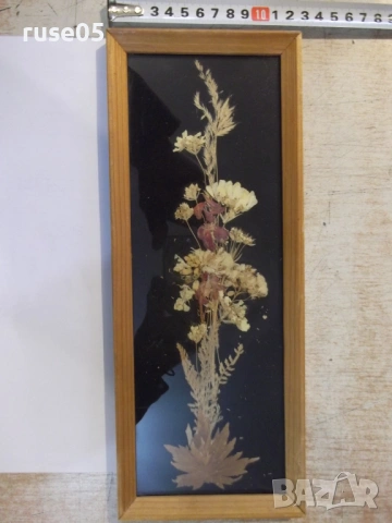 Пано декоративно от сушени цветя, снимка 2 - Пана - 54151388