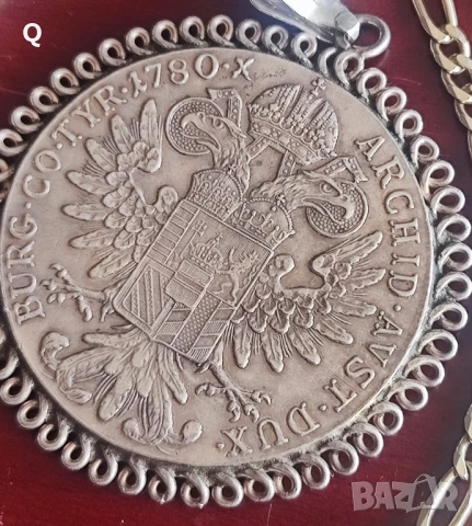 сребърен медальон 1 телер, снимка 3 - Колиета, медальони, синджири - 50844192