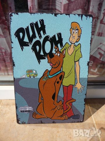 Метална табела разни Скуби Ду Scooby Doo Шаги анимация мистерии