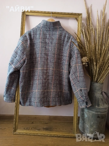 Дамска карирана риза-яке овършърт, снимка 6 - Якета - 53204650