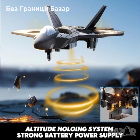 Нов лек RC самолет дрон за деца, пяна, дистанционно управление, батерии, снимка 7 - Влакчета, самолети, хеликоптери - 51688662