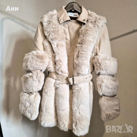 Дамско яке с естествен пух разпродажба, снимка 4 - Якета - 52030062