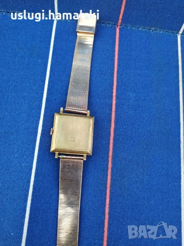 Позлатен швейцарски часовник, снимка 5 - Антикварни и старинни предмети - 53002391