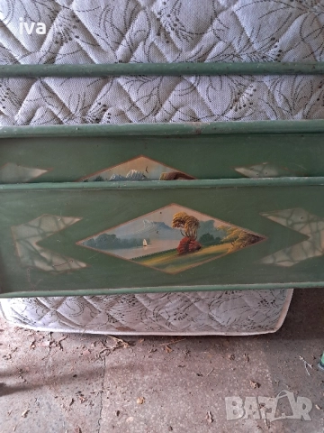 Табли за легло,стари ръчно рисувани, снимка 2 - Спални и легла - 52133947