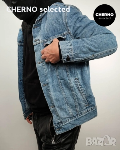 Мъжко синьо дънково яке LEVI’S Trucker Denim Jacket – размер L , снимка 11 - Якета - 54018870