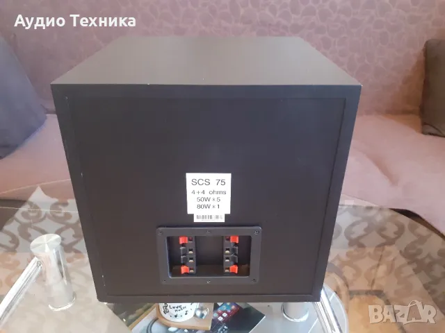 JBL SCS 75. Пасивен субуфер с много добър звук. 8 инча, 80W 4ohm 35-200Hz. 2бр. изходи за сателити., снимка 7 - Тонколони - 46843711