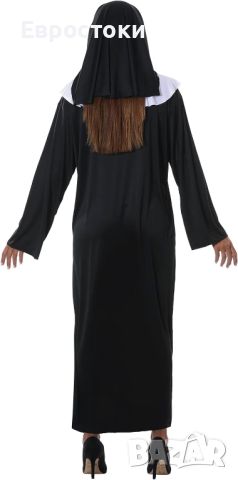 FIESTAS GUIRCA NUN Модна рокля на монахиня, костюм за възрастни жени, размер М, снимка 3 - Костюми - 45438511