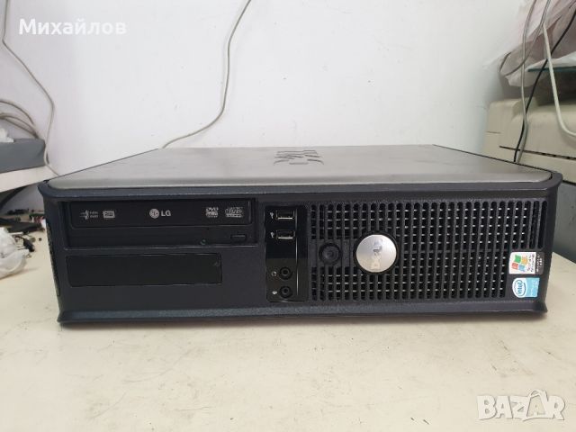 	Двуядрен настолен компютър DELL Optiplex GX620 + Гаранция, снимка 1 - Работни компютри - 46649156