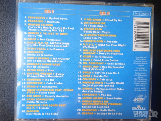 Eurodance оригинален двоен диск CD1+ CD 2 Fetenkult - Die Sommersause '98, снимка 2 - CD дискове - 45422183