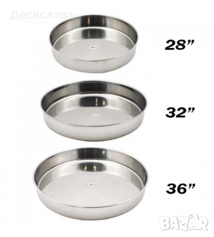 Комплект 3 броя кръгли тави , снимка 2 - Съдове за готвене - 52868051
