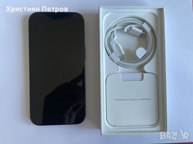 КАТО НОВ !!! iPhone 15 - 128GB - Черен - Фабрично Отключен - Гаранция, снимка 2 - Apple iPhone - 45631237