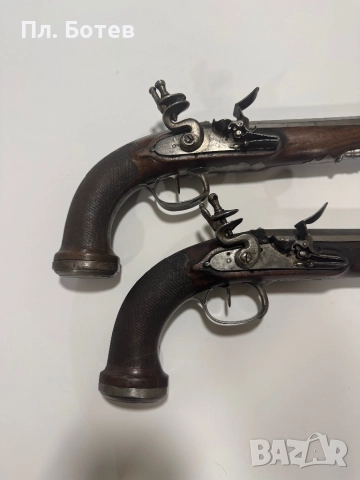 Чифт кремъчни пистолети, снимка 4 - Антикварни и старинни предмети - 52297466