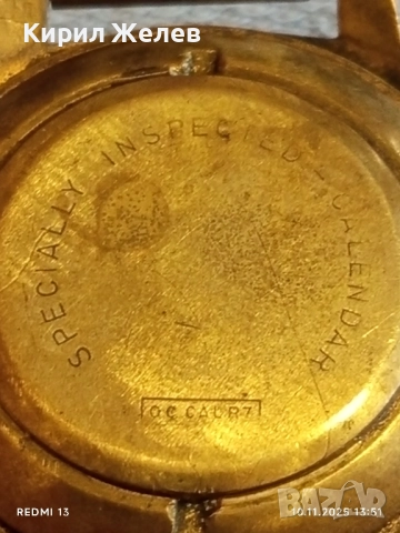 Стар механичен часовник мъжки Lingxs 21 prix позлатен рядък за КОЛЕКЦИЯ 51441, снимка 8 - Антикварни и старинни предмети - 52362542