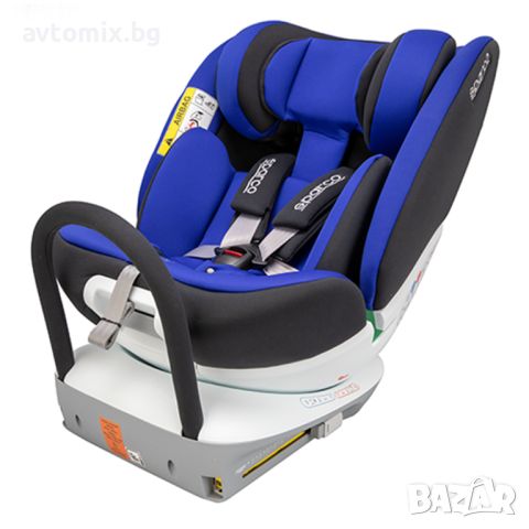 Детско столче за кола 40-150 см, SPARCO, черно/синьо, снимка 2 - Столчета за кола и колело - 45841931
