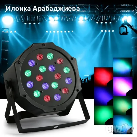 Диско прожектор с 36 LED диода, снимка 1 - Прожектори - 49068752