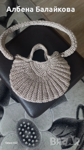 Ръчно изработена дамска чанта, снимка 3 - Чанти - 53221877