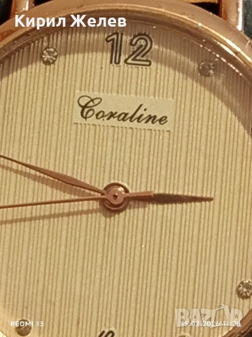 Boraline дамски часовник с кожена каишка много красив стилен дизайн 50674, снимка 3 - Дамски - 53482207