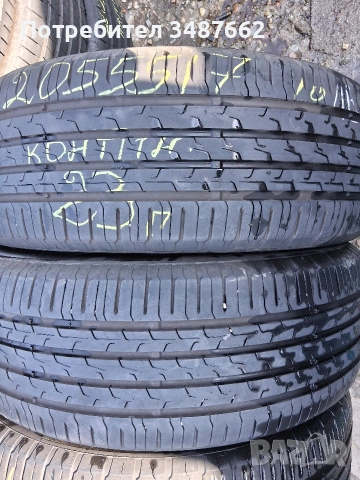 205 55 17 Континентал 4броя летни дот 2023г , снимка 2 - Гуми и джанти - 53710629