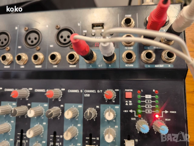 Миксер смесител пулт за музика Mark max , снимка 11 - Ресийвъри, усилватели, смесителни пултове - 54250847