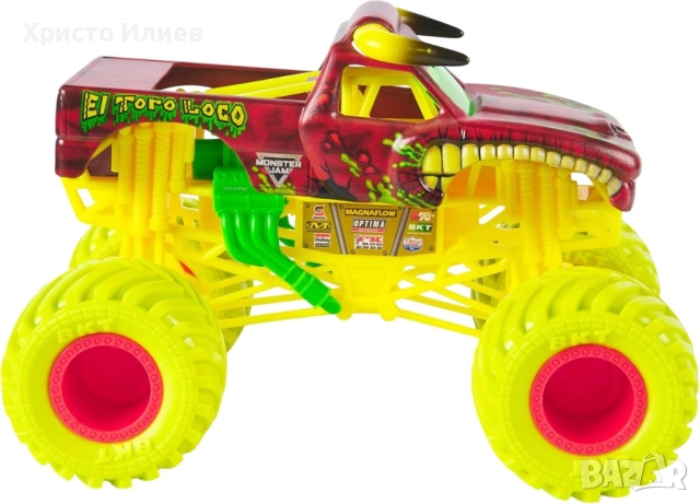 Бъги Monster Jam кола 1:24 El Toro Loco, снимка 3 - Коли, камиони, мотори, писти - 51930273