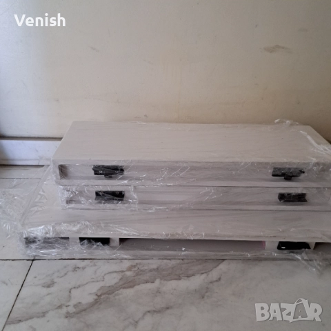 Рафтове MDF бял гланц, снимка 6 - Етажерки - 52422228