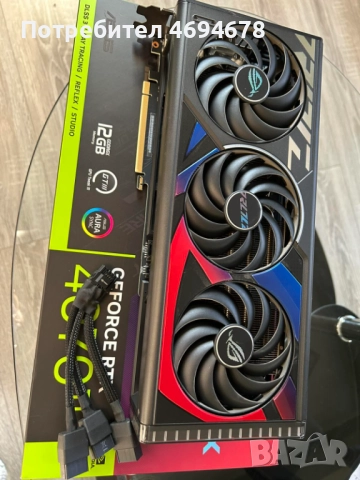 ASUS ROG STRIX RTX 4070Ti 12gb, снимка 2 - Видеокарти - 52922616