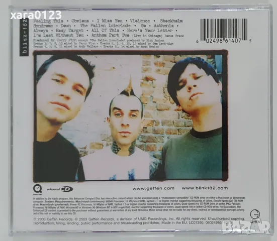 Blink-182 – Blink-182, снимка 2 - CD дискове - 49415334