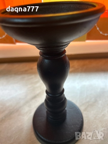 Свещник дърво Германия, снимка 3 - Декорация за дома - 52439379