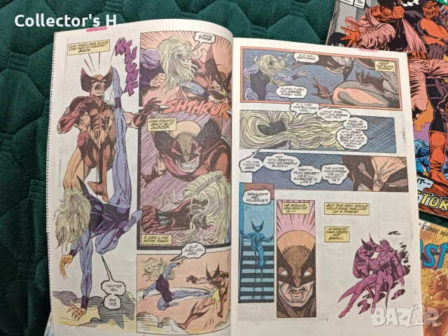 Лот 4 ретро комикса и 3 карти на Марвел Marvel Punisher, Wolverine, Fantastic 4 Улвърин, Пънишър, снимка 5 - Списания и комикси - 52226633