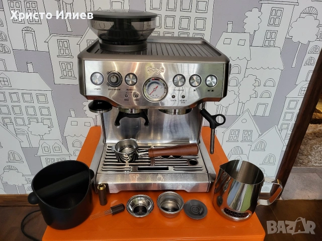 Еспресо машина SAGE Barista Express Кафемашина с кафемелачка, снимка 9 - Кафемашини - 53462788
