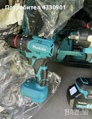 💥 Makita 36V комплект – 4 машини + 3 батерии и зарядно 🔋, снимка 6 - Куфари с инструменти - 52400116