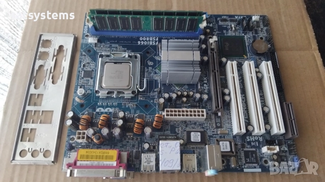 Дънна платка ASRock 775i65G Socket 775 CPU+FAN+RAM, снимка 2 - Дънни платки - 51636059