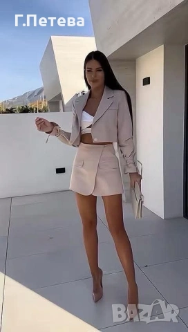❌Дамски комплект ( сако + пола-панталон ) 