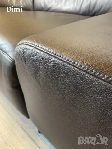 Кожен диван-легло*БЕЗПЛАТНА ДОСТАВКА*Кафяв диван от естествена кожа, снимка 4 - Дивани и мека мебел - 52476219