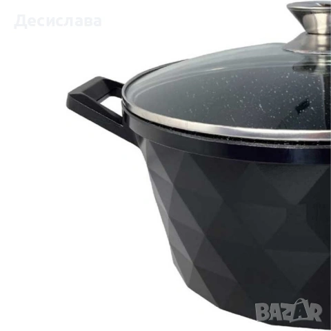 Премиум комплект съдове за готвене 12 части с мраморно покритие Cheffinger, снимка 8 - Съдове за готвене - 53136239