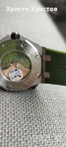 Мъжки луксозен часовник Audemars Piguet Royal Oak Offshore Diver Green Dial, снимка 18 - Мъжки - 46932732