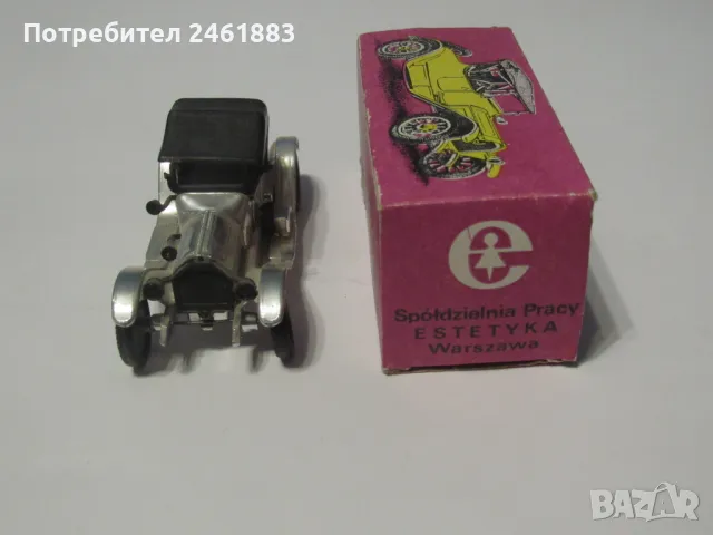 Estetyka Полша Cadillac 1913 соц метална колекционерска количка., снимка 2 - Колекции - 49768473