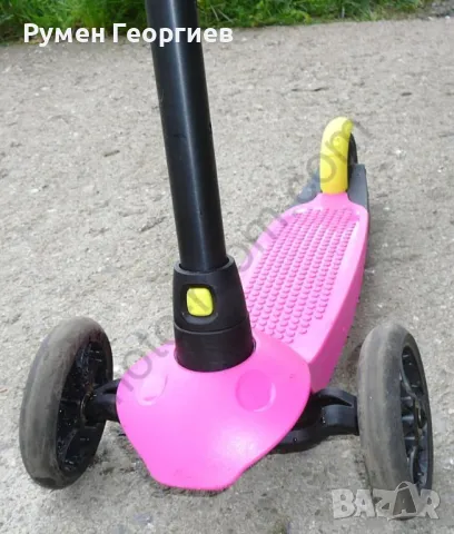 Употребявана детска тротинетка Oxelo B1 – розова, снимка 3 - Детски велосипеди, триколки и коли - 50027059