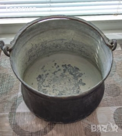 Големи бакърени котли-2 бр. УОК тиган., снимка 4 - Съдове за готвене - 50140519