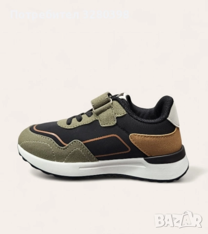 Детски маратонки с лепенка цвят каки модел: W014294 Khaki, снимка 2 - Детски маратонки - 51760507