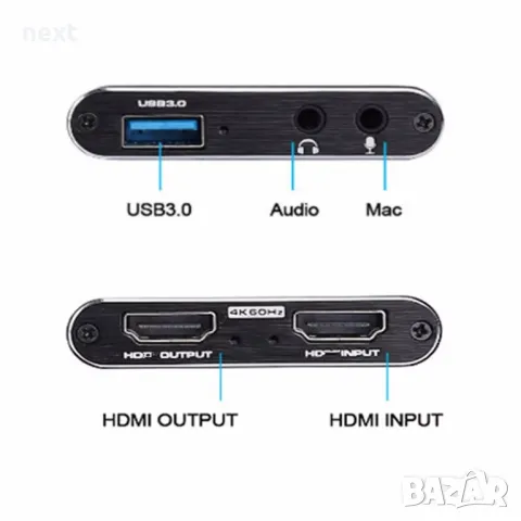 HDMI - USB 3.0 Video Capture Card Game Live Streaming видео кепчър, снимка 3 - Други - 47640222