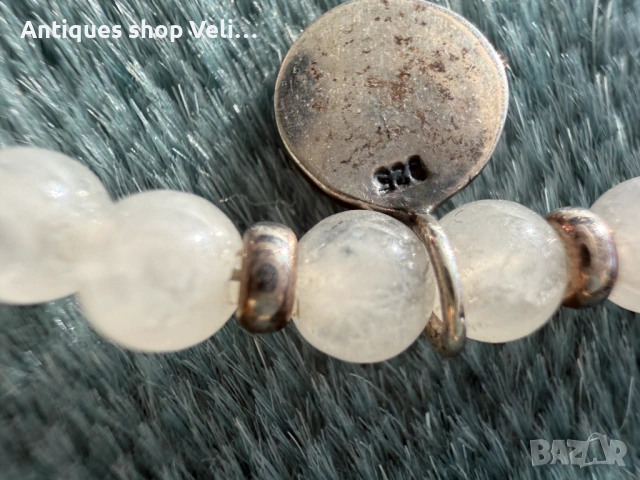 Сребърба гривна с планински кристал №7837, снимка 3 - Гривни - 53084915