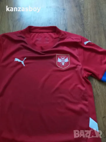 PUMA Serbia 2024 Home Shirt - мъжка футболна тениска КАТО НОВА С, снимка 5 - Тениски - 46995257