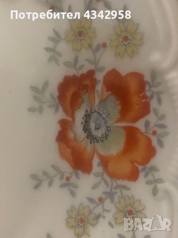 Bareuther.1937-1945г. Порцеланова чиния., снимка 3 - Антикварни и старинни предмети - 52382699