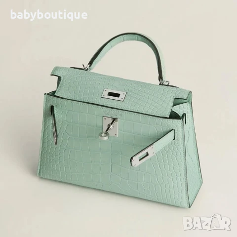Hermes mini Kelly mint green , снимка 4 - Чанти - 50449235